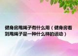 健身房甩绳子有什么用（健身房看到甩绳子是一种什么样的运动）
