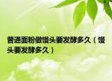 普通面粉做馒头要发酵多久（馒头要发酵多久）