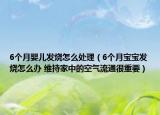 6个月婴儿发烧怎么处理（6个月宝宝发烧怎么办 维持家中的空气流通很重要）