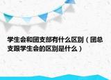 学生会和团支部有什么区别（团总支跟学生会的区别是什么）