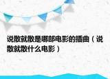 说散就散是哪部电影的插曲（说散就散什么电影）