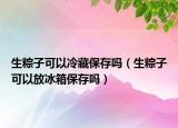 生粽子可以冷藏保存吗（生粽子可以放冰箱保存吗）