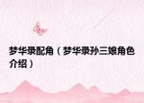 梦华录配角（梦华录孙三娘角色介绍）