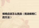 核桃应该怎么挑选（挑选核桃仁的方法）