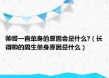 帅哥一直单身的原因会是什么?（长得帅的男生单身原因是什么）