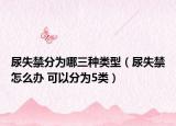 尿失禁分为哪三种类型（尿失禁怎么办 可以分为5类）