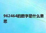 962464的数字是什么意思