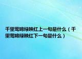 千里莺啼绿映红上一句是什么（千里莺啼绿映红下一句是什么）