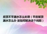 房顶不平漏水怎么处理（平房屋顶漏水怎么办 该如何解决这个问题）