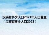 汉族有多少人口2021年人口普查（汉族有多少人口2021）