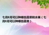 七月8月可以种哪些蔬菜和水果（七月8月可以种哪些蔬菜）