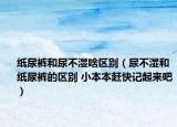 纸尿裤和尿不湿啥区别（尿不湿和纸尿裤的区别 小本本赶快记起来吧）