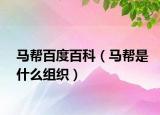 马帮百度百科（马帮是什么组织）
