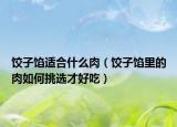 饺子馅适合什么肉（饺子馅里的肉如何挑选才好吃）