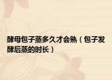 酵母包子蒸多久才会熟（包子发酵后蒸的时长）