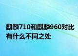 麒麟710和麒麟960对比有什么不同之处