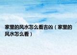 家里的风水怎么看吉凶（家里的风水怎么看）
