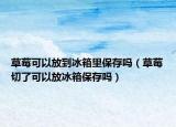 草莓可以放到冰箱里保存吗（草莓切了可以放冰箱保存吗）