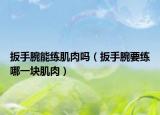 扳手腕能练肌肉吗（扳手腕要练哪一块肌肉）