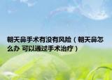 朝天鼻手术有没有风险（朝天鼻怎么办 可以通过手术治疗）