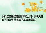手机连接数据流量却不能上网（手机为什么不能上网 手机连不上数据流量）