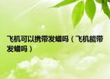 飞机可以携带发蜡吗（飞机能带发蜡吗）