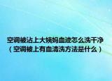 空调被沾上大姨妈血迹怎么洗干净（空调被上有血清洗方法是什么）