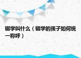 辍学叫什么（辍学的孩子如何统一称呼）