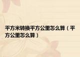 平方米转换平方公里怎么算（平方公里怎么算）