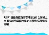9月11日最新更新内容鸿日达什么时候上市 顶格申购需配市值14.5万元 详细情况介绍