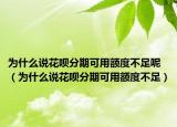 为什么说花呗分期可用额度不足呢（为什么说花呗分期可用额度不足）