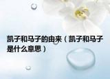 凯子和马子的由来（凯子和马子是什么意思）