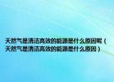 天然气是清洁高效的能源是什么原因呢（天然气是清洁高效的能源是什么原因）