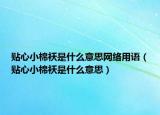 贴心小棉袄是什么意思网络用语（贴心小棉袄是什么意思）