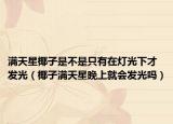 满天星椰子是不是只有在灯光下才发光（椰子满天星晚上就会发光吗）