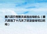 腊八蒜只有那天能泡出绿的么（腊八蒜泡了十几天了还没变绿可以吃吗）