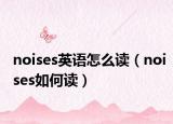 noises英语怎么读（noises如何读）
