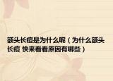 额头长痘是为什么呢（为什么额头长痘 快来看看原因有哪些）