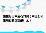 出生月份幸运石对照（幸运石和生辰石的区别是什么）