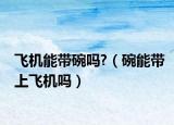 飞机能带碗吗?（碗能带上飞机吗）