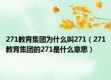 271教育集团为什么叫271（271教育集团的271是什么意思）