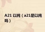 A21 以纯（a21是以纯吗）