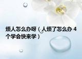 烦人怎么办呀（人烦了怎么办 4个学会快来学）