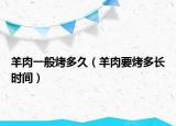 羊肉一般烤多久（羊肉要烤多长时间）