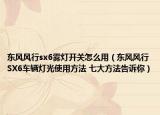 东风风行sx6雾灯开关怎么用（东风风行SX6车辆灯光使用方法 七大方法告诉你）