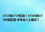 n715和n719区别（n7105和n7100的区别 求专业人士指点）