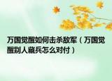 万国觉醒如何击杀敌军（万国觉醒别人藏兵怎么对付）