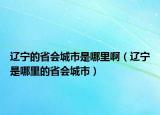 辽宁的省会城市是哪里啊（辽宁是哪里的省会城市）