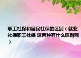 职工社保和居民社保的区别（就业社保职工社保 这两种有什么区别呢）