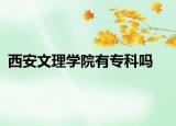 西安文理学院有专科吗